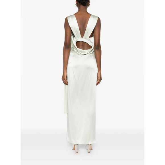 Maison Margiela Women Long Draped Dress - Picture 4 of 5